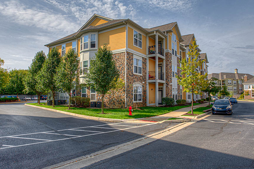 Exterior of Union Flats apartments.